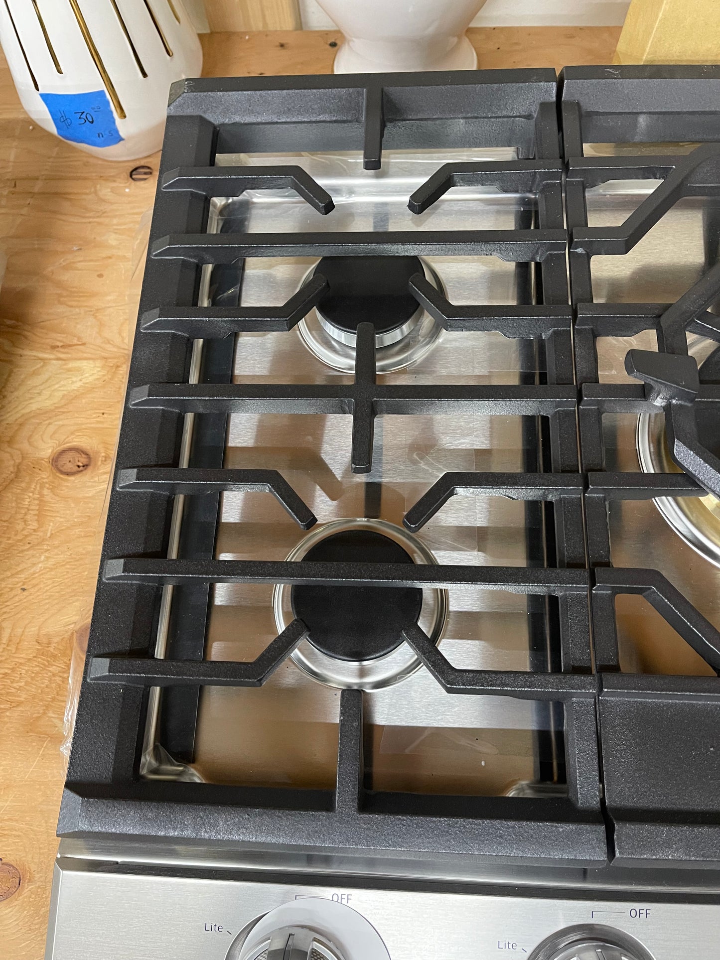 Samsung 30 in. 5-Burner Recessed Gas Cooktop in Stainless Steel with Power Burner and Wi-Fi Model # NA30N6555TS