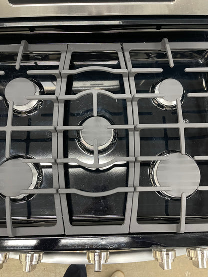 LG  LRG3081ST
30 Inch Gas Range with EvenJet Fan Convection, 20 Minute EasyClean® Mode, IntuiTouch Keypad, SuperBoil 17,000 BTU Burner, Large WideView™ Plus Window, 5 Sealed Burners, 5.4 cu. ft. Oven and Storage Drawer: Stainless Steel