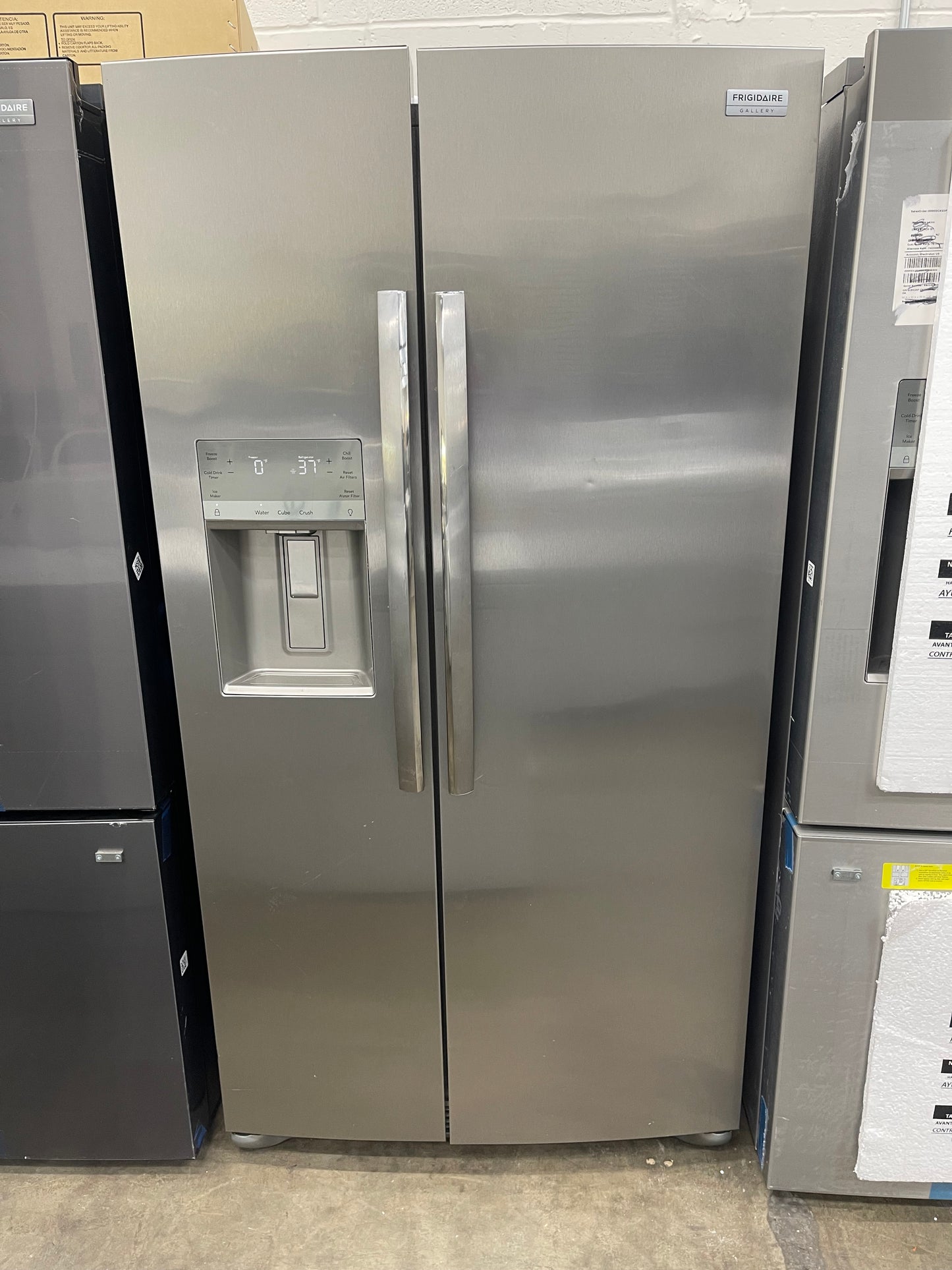 Frigidaire 22.3 Cu. Ft. Counter Depth Side by Side Refrigerator-Model #FRSC2333AS