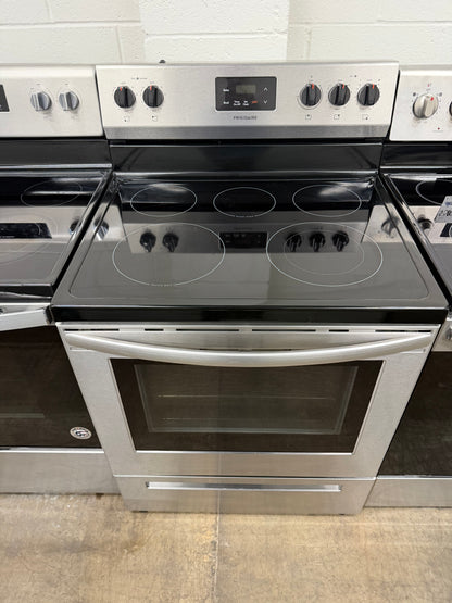 Frigidaire 30 in. 5 Burner Element Freestanding Electric Range in Stainless Steel-FCRE3052AS