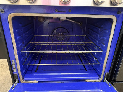 LG  LRG3081ST
30 Inch Gas Range with EvenJet Fan Convection, 20 Minute EasyClean® Mode, IntuiTouch Keypad, SuperBoil 17,000 BTU Burner, Large WideView™ Plus Window, 5 Sealed Burners, 5.4 cu. ft. Oven and Storage Drawer: Stainless Steel