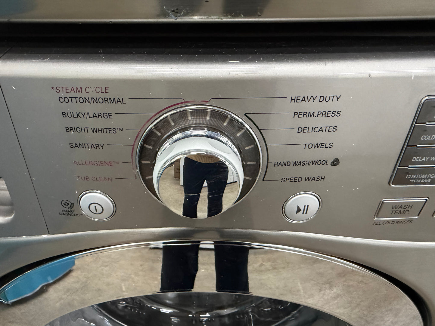 LG  WM3470HVA
27 Inch 4.3 cu. ft. Front Load Washer and LG DLEX3370V
27 Inch Electric Dryer 7.4 cu. ft