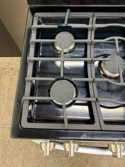 LG  LRG3081ST
30 Inch Gas Range with EvenJet Fan Convection, 20 Minute EasyClean® Mode, IntuiTouch Keypad, SuperBoil 17,000 BTU Burner, Large WideView™ Plus Window, 5 Sealed Burners, 5.4 cu. ft. Oven and Storage Drawer: Stainless Steel