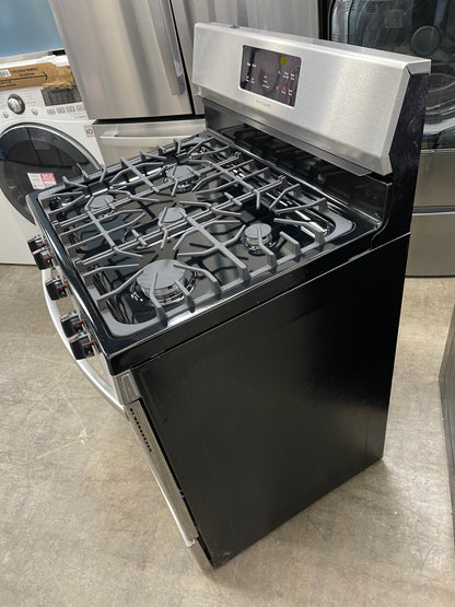 Frigidaire 30-in 5 Burners 5-cu ft Self Cleaning Gas Range in Stainless Steel-Model #FFGF3054TS