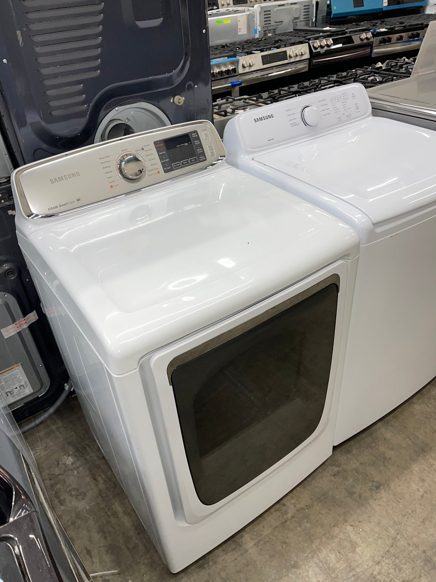 Samsung Top-Load Washer with 4.0 cu. ft. and Electric Dryer with 7.4 cu. ft.
