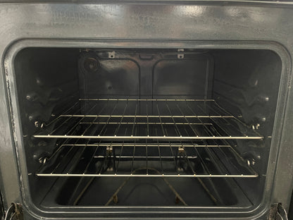 Frigidaire  FFEF3012LS
30 Inch Freestanding Electric Range with 4 Radiant Elements, 4.8 cu. ft. Oven Capacity, Manual Clean and Store-More Storage Drawer: Stainless Steel
