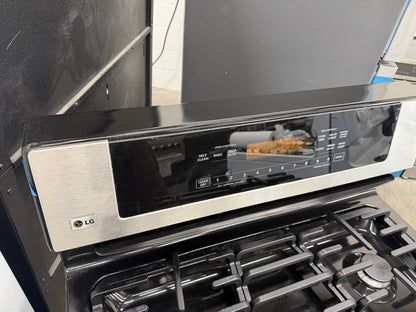 LG  LRG30355ST
30 Inch Freestanding Gas Range with 5 Sealed Burners, 5.0 cu. ft. Self-Cleaning Oven, SmoothTouch Controls and Warming Drawer: Stainless Steel
