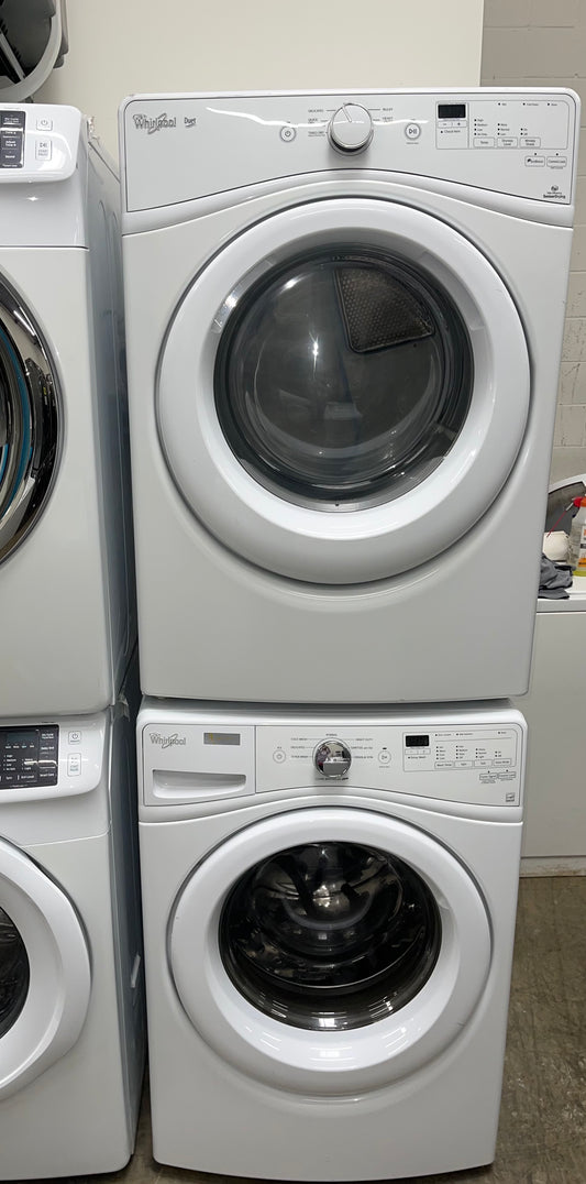 Whirlpool Duet Front-Load Washer 4.5 cu. ft. and 7.4 cu. ft. Electric Dryer Set in White