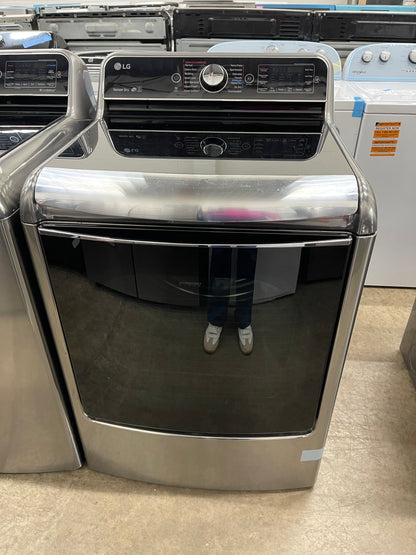 LG TurboWash Series  WT7700HVA
29 Inch 5.7 cu. ft. Top Load Washer with 14 Wash Cycles and LG SteamDryer Series  DLEX7700VE
29 Inch 9.0 cu. ft. Electric Dryer with 14 Drying Cycles