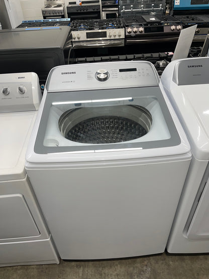 Samsung 5.0 cu. ft. Top Load Washer and 7.4 cu. ft. Electric Dryer