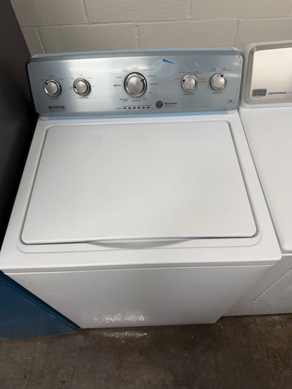 Whirlpool  WTW4957PW
28 Inch Top Load Washer with 3.9 Cu. Ft. and Maytag Centennial Series  MEDC300BW
29 Inch Electric Dryer with 7.0 cu. ft.