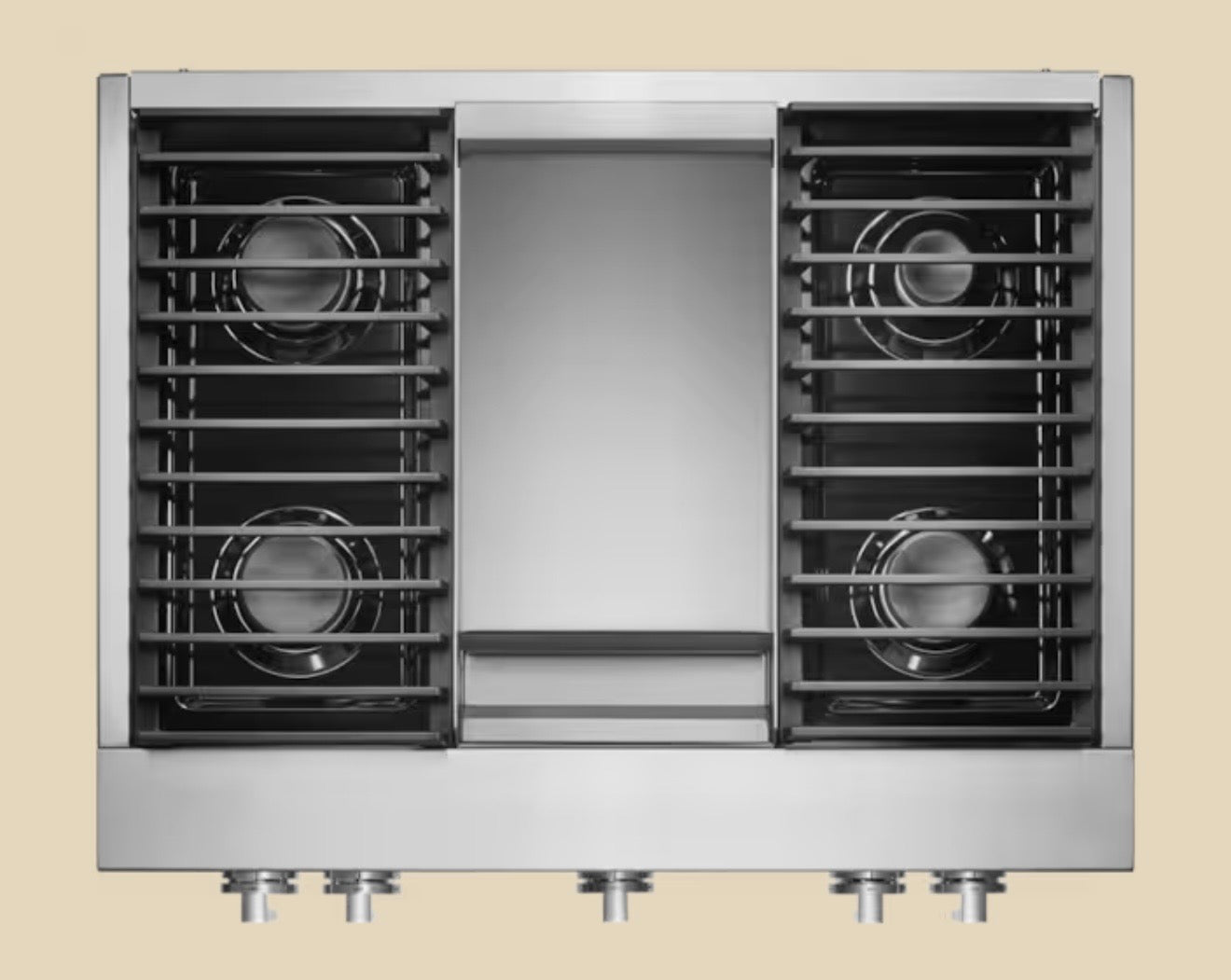 JennAir NOIR   JDRP536HM
36 Inch Smart Dual Fuel Professional Range with 4 Sealed Burners, 5.1 cu. ft. Oven Capacity, WiFi, Smart Integration, Chrome-Infused Griddle, CustomClean , Cinematic Lighting, JennAirCulinary Center, Dual-Fan True Convection, Du