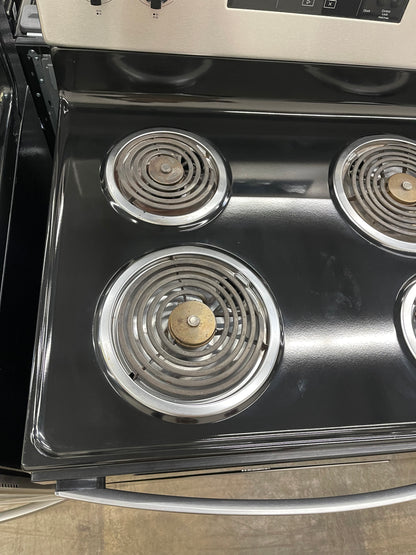 Whirlpool 30-in 4 burners 4.8-cu ft Freestanding Electric Range ( Stainless Steel )
Model #WFC150M0JS