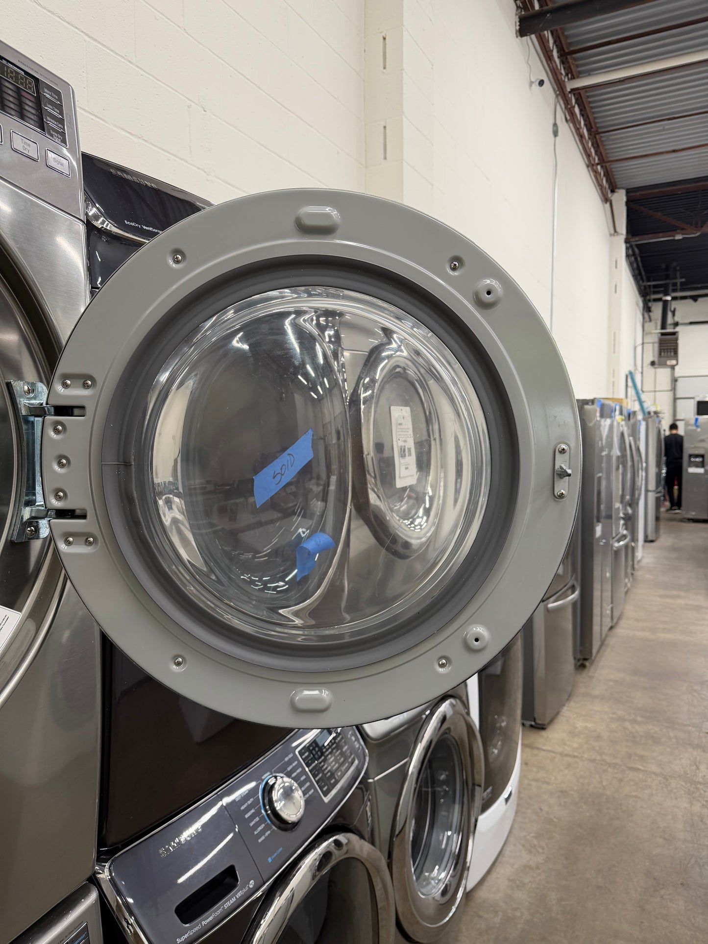 LG  WM3470HVA
27 Inch 4.3 cu. ft. Front Load Washer and LG DLEX3370V
27 Inch Electric Dryer 7.4 cu. ft