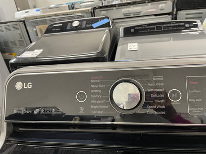 LG TurboWash Series  WT7700HVA
29 Inch 5.7 cu. ft. Top Load Washer with 14 Wash Cycles and LG SteamDryer Series  DLEX7700VE
29 Inch 9.0 cu. ft. Electric Dryer with 14 Drying Cycles