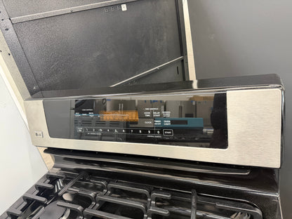 LG  LRG30355ST
30 Inch Freestanding Gas Range with 5 Sealed Burners, 5.0 cu. ft. Self-Cleaning Oven, SmoothTouch Controls and Warming Drawer: Stainless Steel