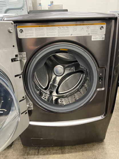 LG Signature TurboWash Series  WM9500HKA
30 Inch Front Load Smart Washer with 5.8 cu. ft. Capacity, LoDecibel Operation, TrueBalance System, SmartDiagnosis , ThinQTechnology, 14 Wash Cycles, Steam Cycle, Sanitize, TurboWash , Allergiene™, and ENERGY S
