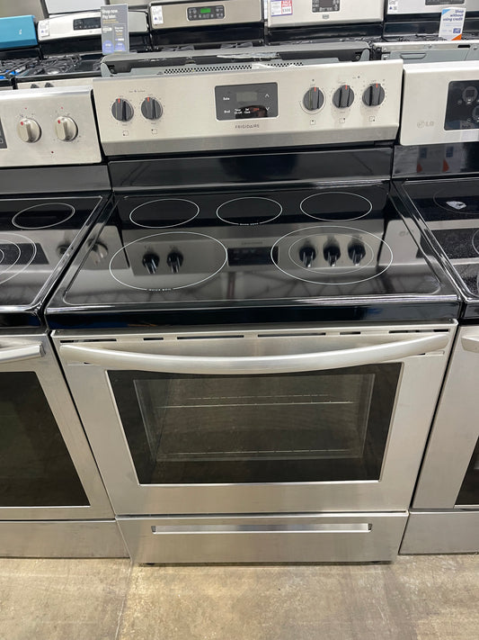 Frigidaire 30 in. 5 Burner Element Freestanding Electric Range in Stainless Steel-FCRE3052AS