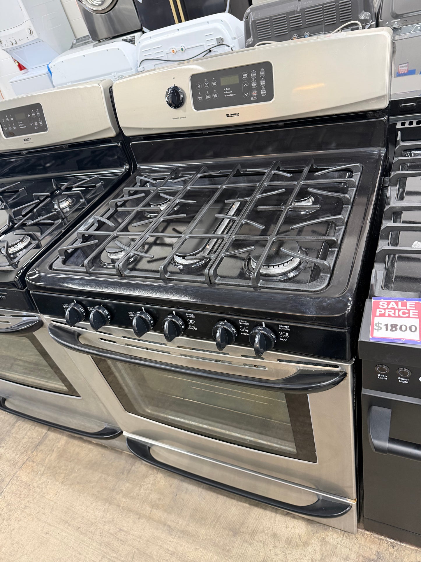 Kenmore Freestanding 5-Burners Gas Range in Stainless Steel- Model # 790.7140