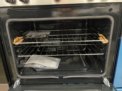 Frigidaire 30-in 5 Burners 5.1-cu ft Freestanding Gas Range in Stainless Steel-Model #FCRG3052BS