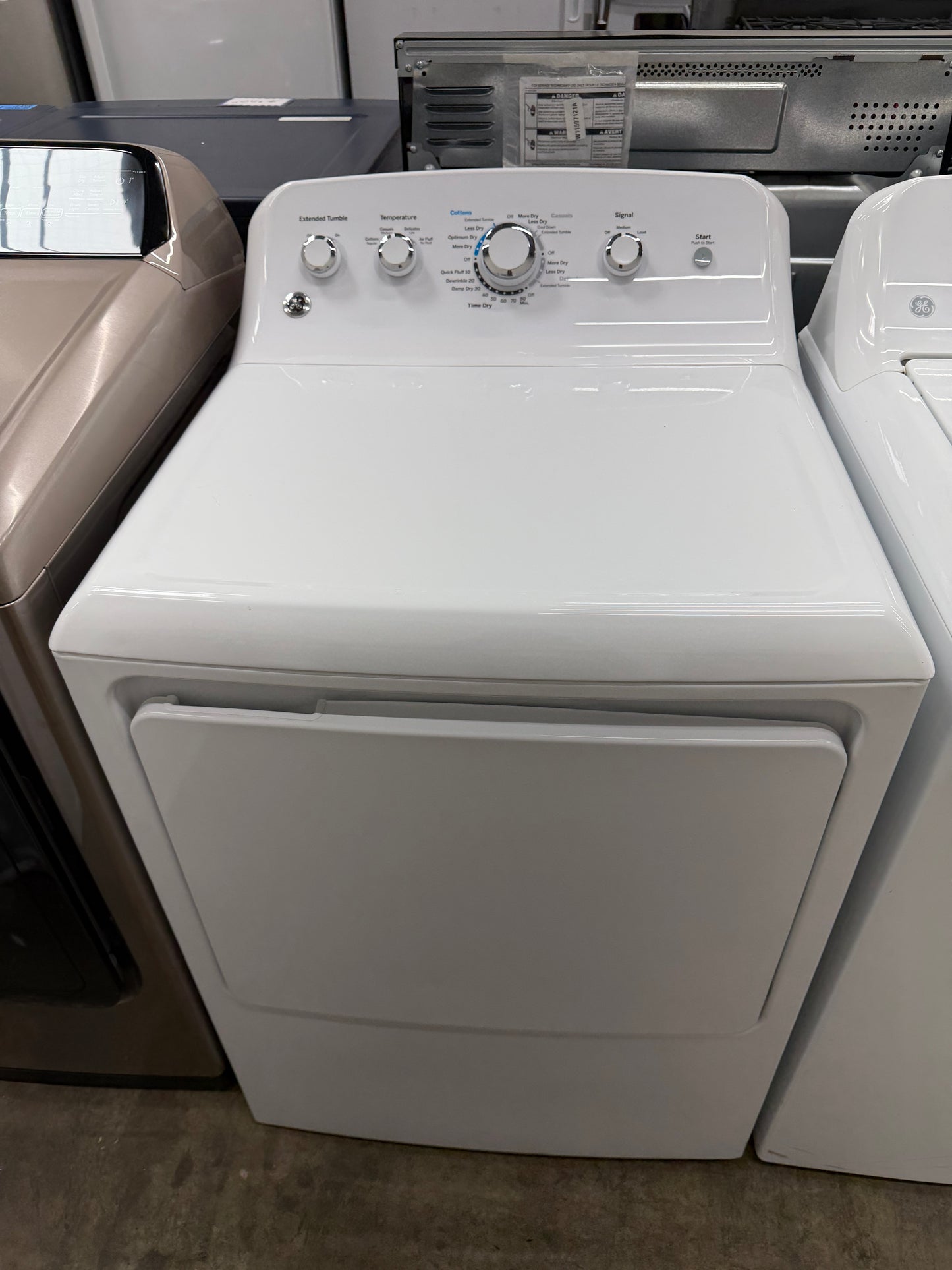 GE 4.2 cu. ft. Capacity Washer with Stainless Steel Basket Model#: GTW460ASJ5WW  and GE 7.2 cu. ft. Capacity aluminized alloy drum Electric Dryer

Model #:GTD42EASJWW