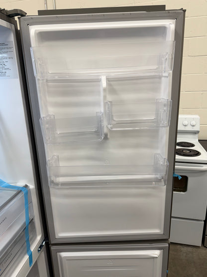 Frigidaire 11.5 cu. ft. Bottom Freezer Refrigerator in Brushed Steel, Garage Ready - Model # FRBG1224AV