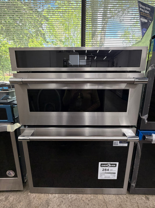 Frigidaire GCWM3070AF Gallery 30 inch Smart Electric Wall Oven and Microwave Combination with Stone Baked-Pizza Mode, 7 cu. ft. Total Capacity, Air Fry, Convection Microwave, Air Sous Vide