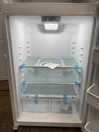 Frigidaire  FFTR1835VW
30 Inch Top Freezer Refrigerator with 18.3 Cu. Ft. Capacity, Adjustable Shelves, Humidity-Controlled Crispers, Half-width Deli Drawer, Gallon Door Bins, Auto-Close Doors, EvenTemp Cooling System, and ADA Compliant: White