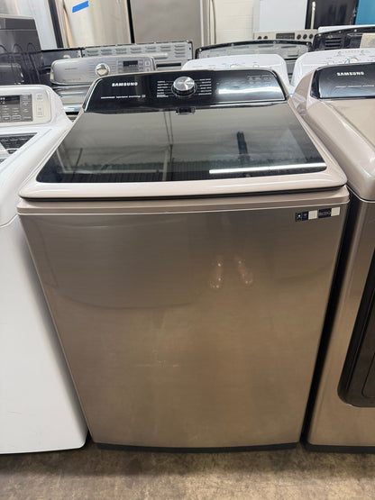 Samsung 5.2cu/ft Top Load Washer and Samsung Top Load Electric Dryer 7.4cu/ft