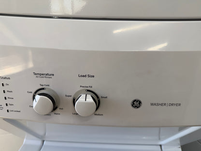 GE Unitized Spacemaker® ENERGY STAR 3.9 cu. ft. Capacity Washer with Stainless Steel Basket and 5.9 cu. ft. Capacity Electric Dryer

Model #:GUD27EESM1WW