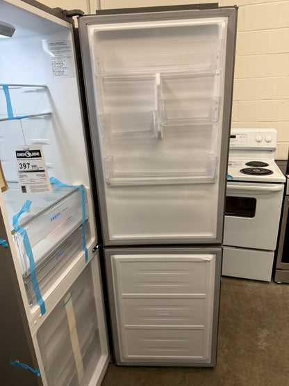 Frigidaire 11.5 cu. ft. Bottom Freezer Refrigerator in Brushed Steel, Garage Ready - Model # FRBG1224AV