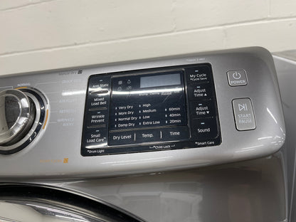 Samsung Front Load High Efficiency 4.2 Cu. Ft. Washer and 7.5 Cu Ft Electric Dryer Set in Platinum