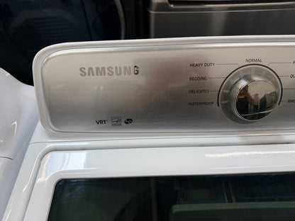 Samsung WA45H7000AW/A2 Top Load Washer – 4.5 Cu. Ft. And Samsung Electric Dryer – 7.4 Cu. Ft.
