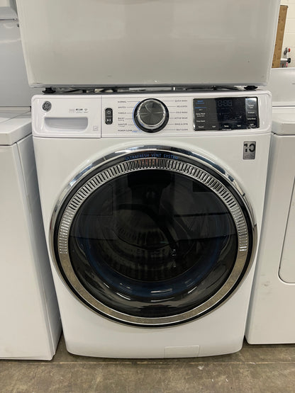 GE GFW650SSNWW Front Load Washer & GFD65ESSNWW Electric Dryer