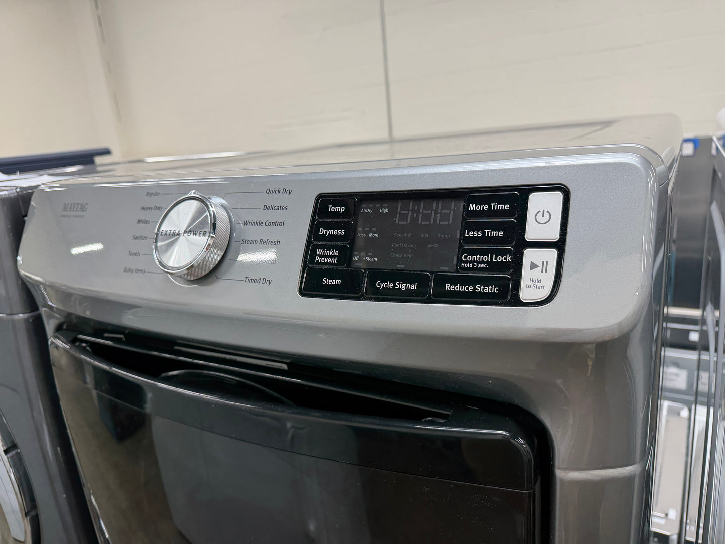 Maytag  MHW6630HC
27 Inch Front Load Washer with 4.8 cu. ft and Maytag  MED6630HC
27 Inch Electric Dryer with 7.3 Cu. Ft.