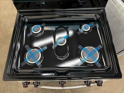 Frigidaire 30-in 5 Burners 5.1-cu ft Freestanding Gas Range in Stainless Steel-Model # FCRG3052BS