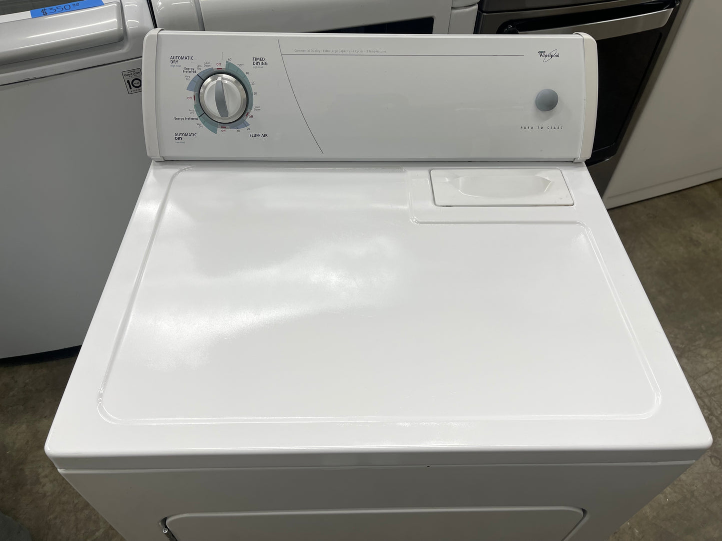 Whirlpool Top Load Electric Dryer / Model :LEV4634PQO