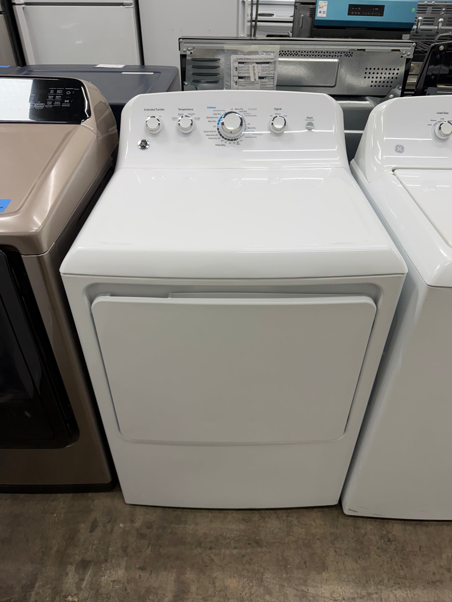 GE 4.2 cu. ft. Capacity Washer with Stainless Steel Basket Model#: GTW460ASJ5WW  and GE 7.2 cu. ft. Capacity aluminized alloy drum Electric Dryer

Model #:GTD42EASJWW