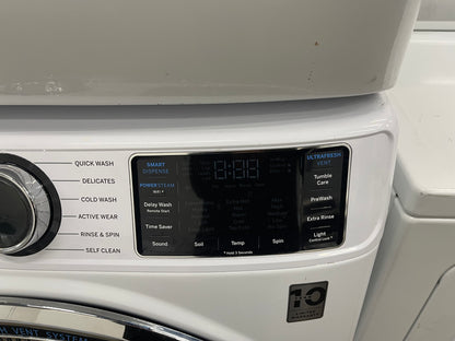 GE GFW650SSNWW Front Load Washer & GFD65ESSNWW Electric Dryer
