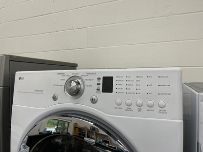 LG  WM2101HW
27 Inch Front-Load Washer with 4.0 cu. ft. And LG  DLE2101W
27 Inch Electric Dryer with 7.3 cu. ft.