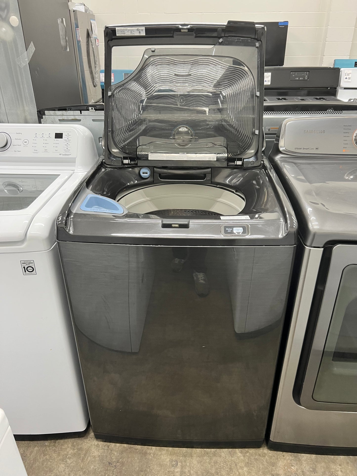 Samsung Top-Load Activewash 5.2-cu ft Washer and 7.5-cu ft Electric Dryer Mismatch Set (READ DESCRIPTION)