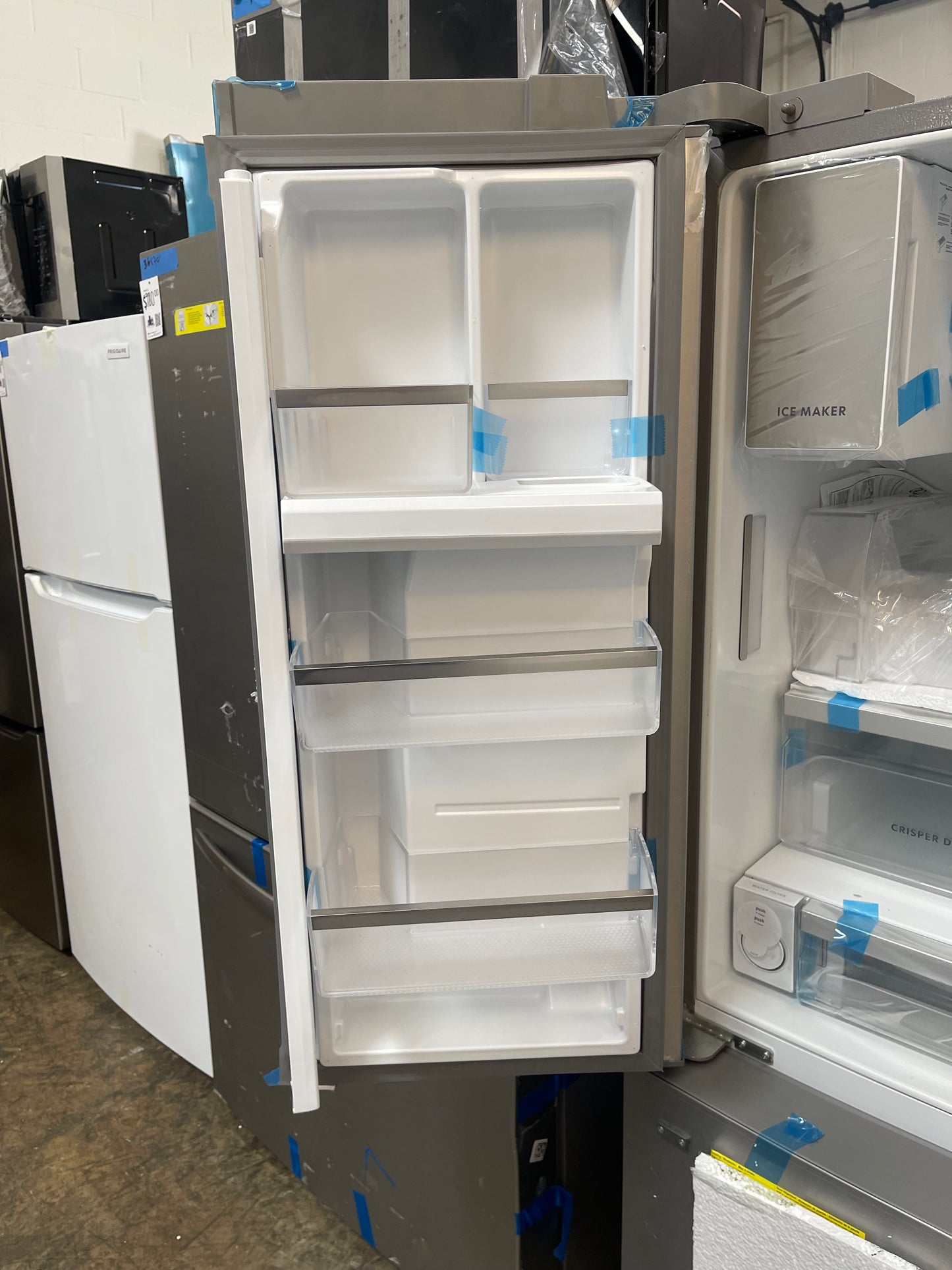 French door refrigerator, stainless steel color/counter-depth, 22.6 cu.ft Article Number 205.222.87 Brand
IKEA