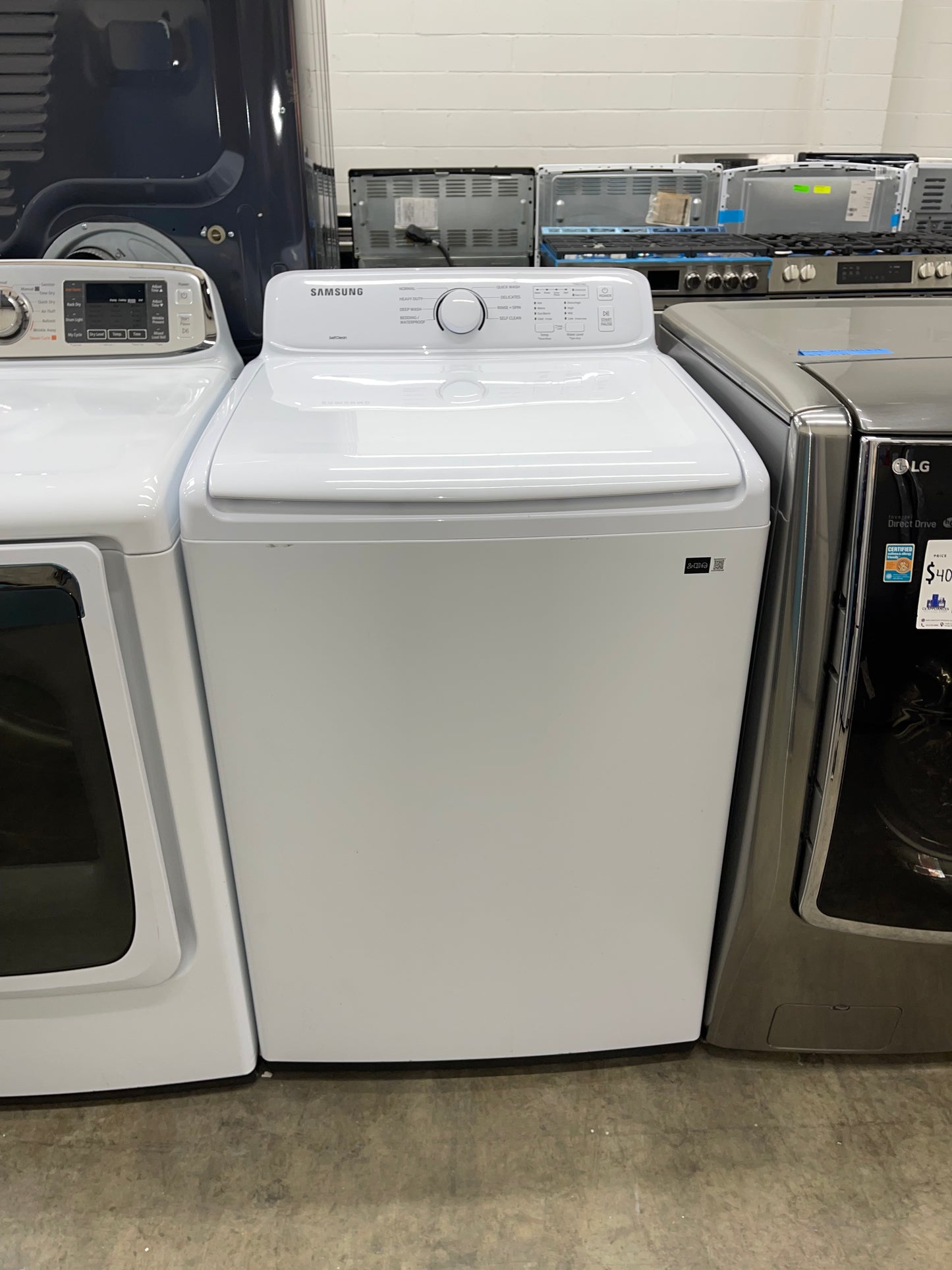 Samsung Top-Load Washer with 4.0 cu. ft. and Electric Dryer with 7.4 cu. ft.