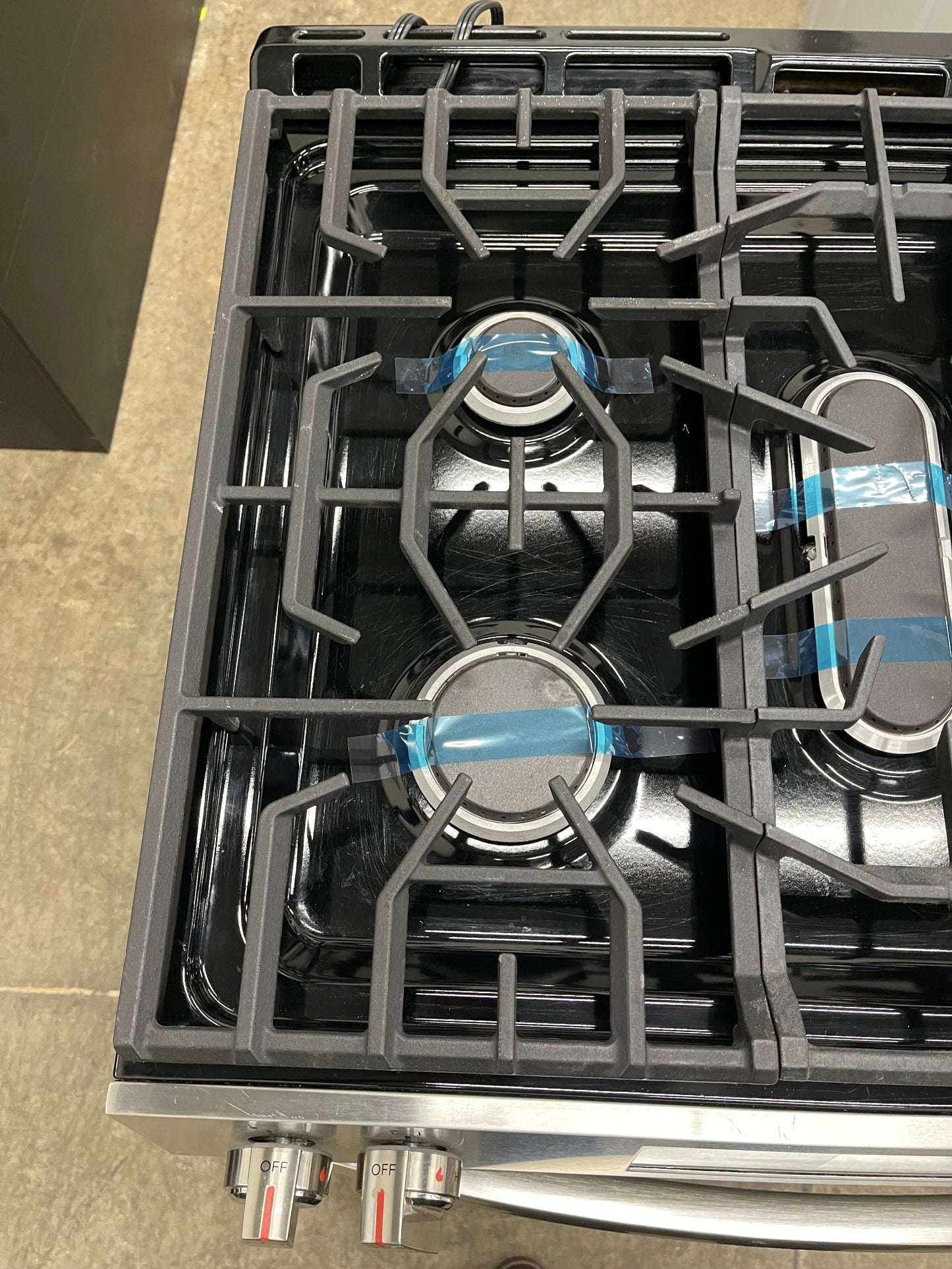 Frigidaire Gallery 30 in. 6 cu. ft. 5 Burner Slide-In Gas Range with Total Convection and Air Fry in Smudge Proof Stainless Steel-Model #GCFG3060BF