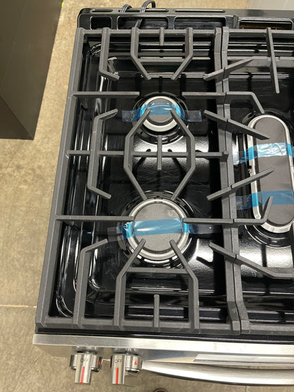 Frigidaire Gallery 30 in. 6 cu. ft. 5 Burner Slide-In Gas Range with Total Convection and Air Fry in Smudge Proof Stainless Steel-Model #GCFG3060BF