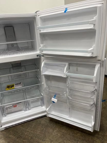 Whirlpool  WRT311FZDW
33 Inch Top Freezer Refrigerator with 20.5 Cu. Ft. Total Capacity, Frameless Glass Shelves, Flexi-Slide™ Bin, Humidity-Controlled Crispers, LED Lighting, Quiet Cooling, EZ Connect Ice Maker Kit Compatible, and ADA Compliant: White