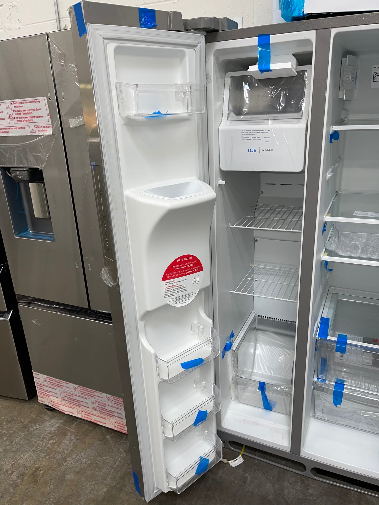 Frigidaire 25.6 cu. ft. Side by Side Refrigerator in Stainless Steel, Standard Depth