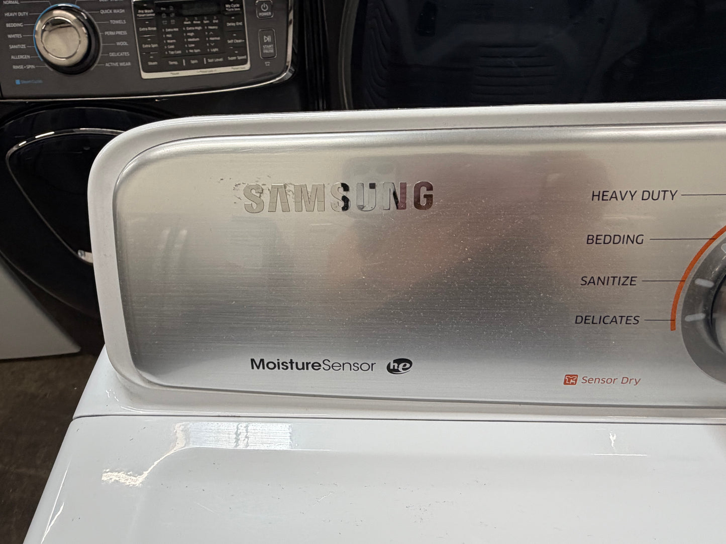 Samsung WA45H7000AW/A2 Top Load Washer – 4.5 Cu. Ft. And Samsung Electric Dryer – 7.4 Cu. Ft.