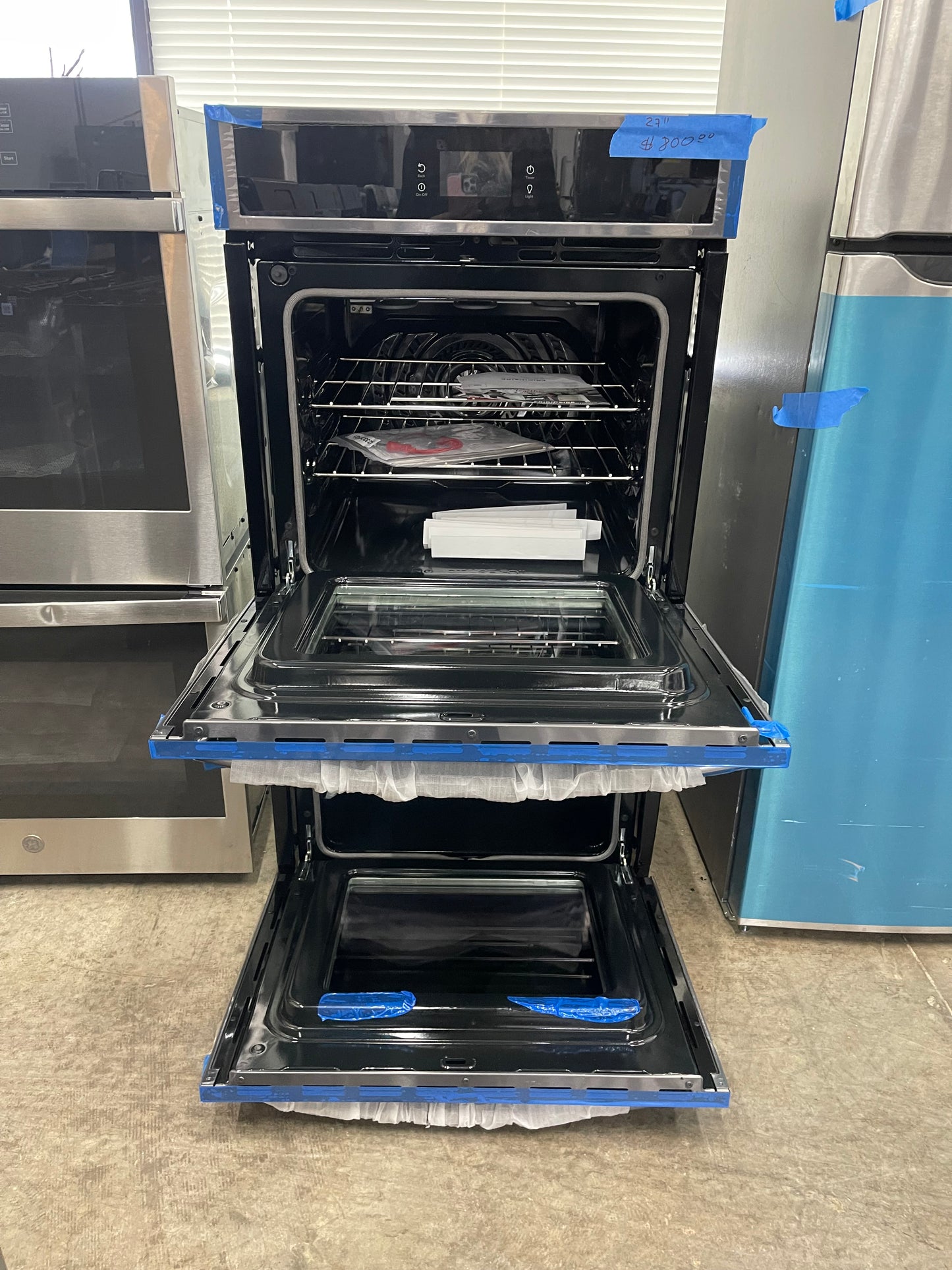 Frigidaire Gallery 27" Smudge-Proof Black Stainless Steel Double Electric Wall Oven Model: GCWD2767A