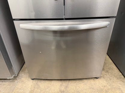 FRIGIDAIRE 31.5 in. 17.6 cu. ft. Counter Depth French Door Refrigerator, brushed steel Model # FRFG1723AV